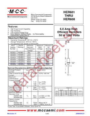 HER606-TP datasheet  